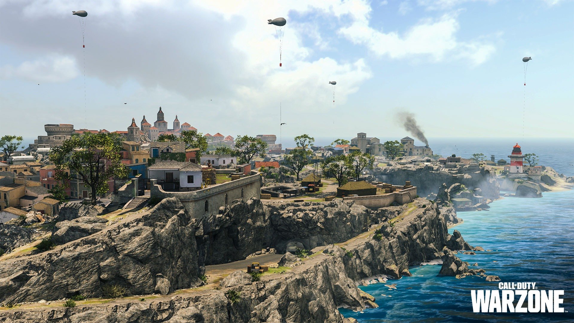 Fortune's Keep en Warzone — vista general de la isla
