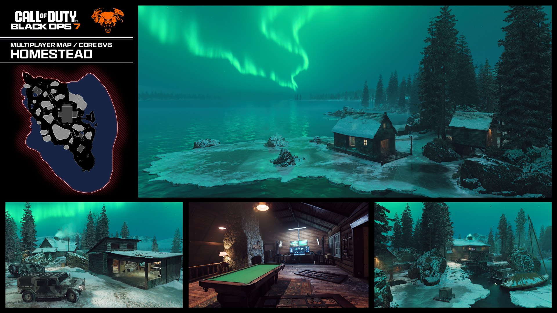 Homestead en Black Ops 7 — plano del mapa (minimapa) y vistas oficiales