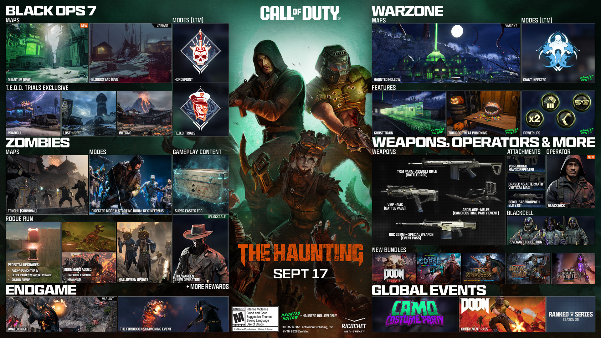 Temporada 6 de Warzone y Black Ops 7: The Haunting llega el 17 de septiembre