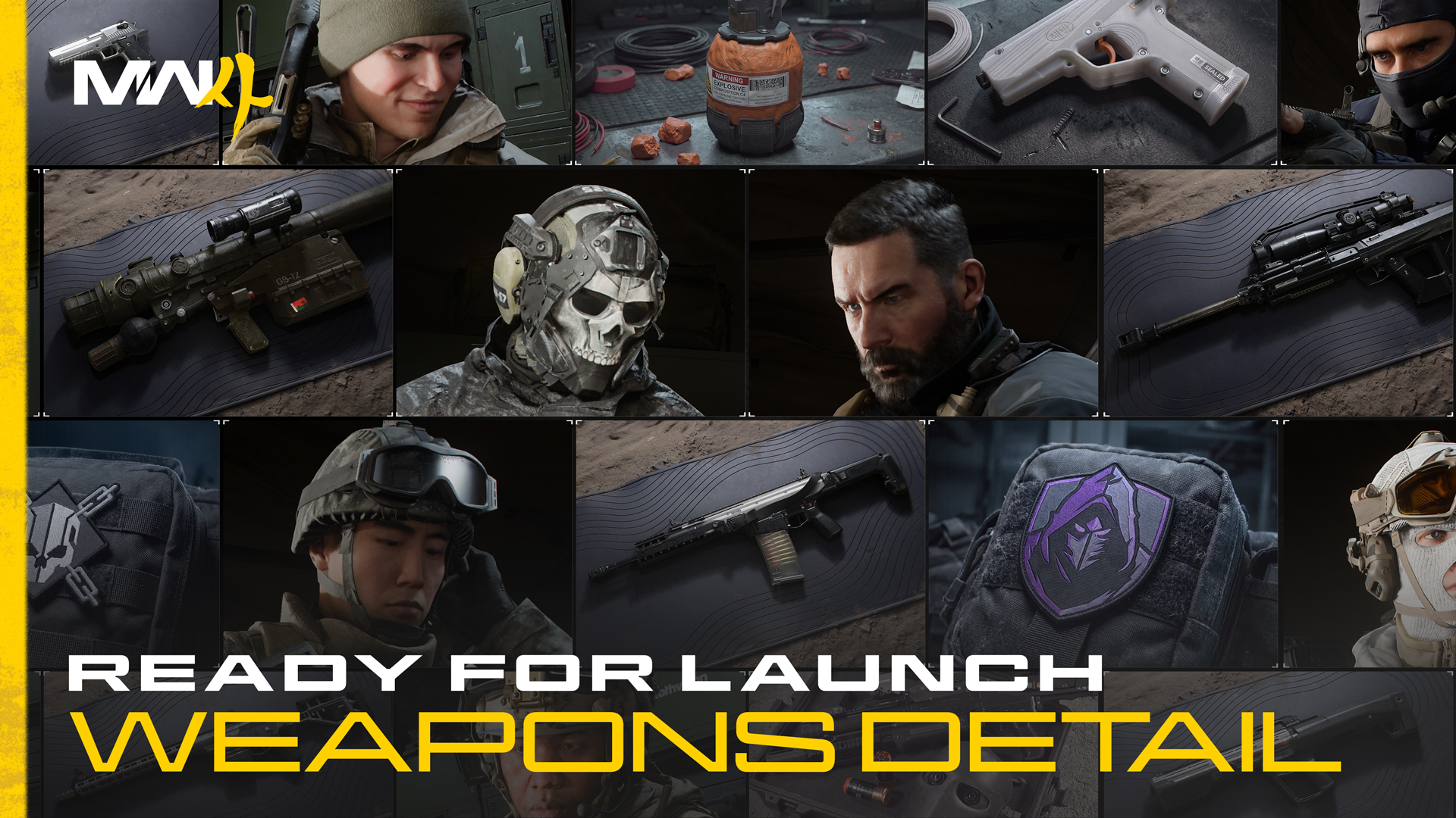 Arsenal y operadores de Modern Warfare 4 en la imagen oficial de Activision